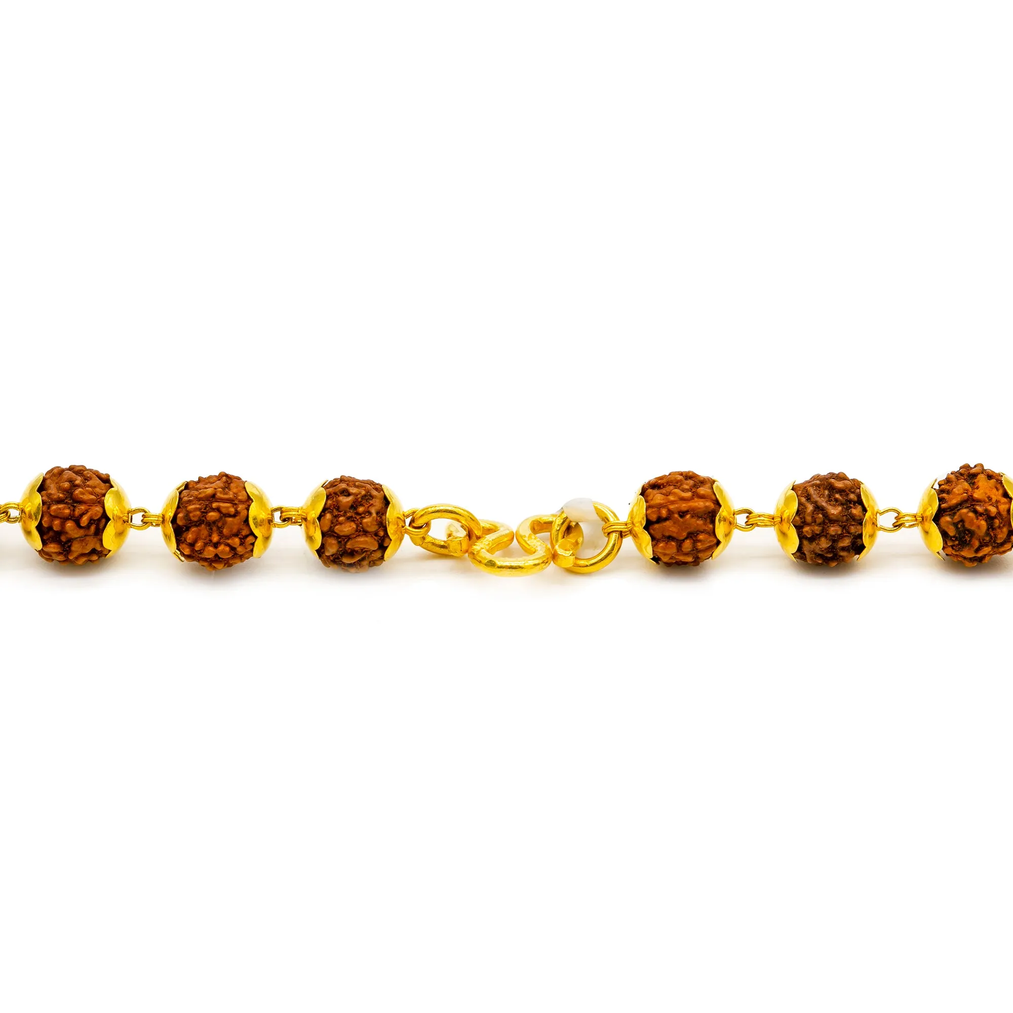 22K Gold & Rudraksha Stone Chain