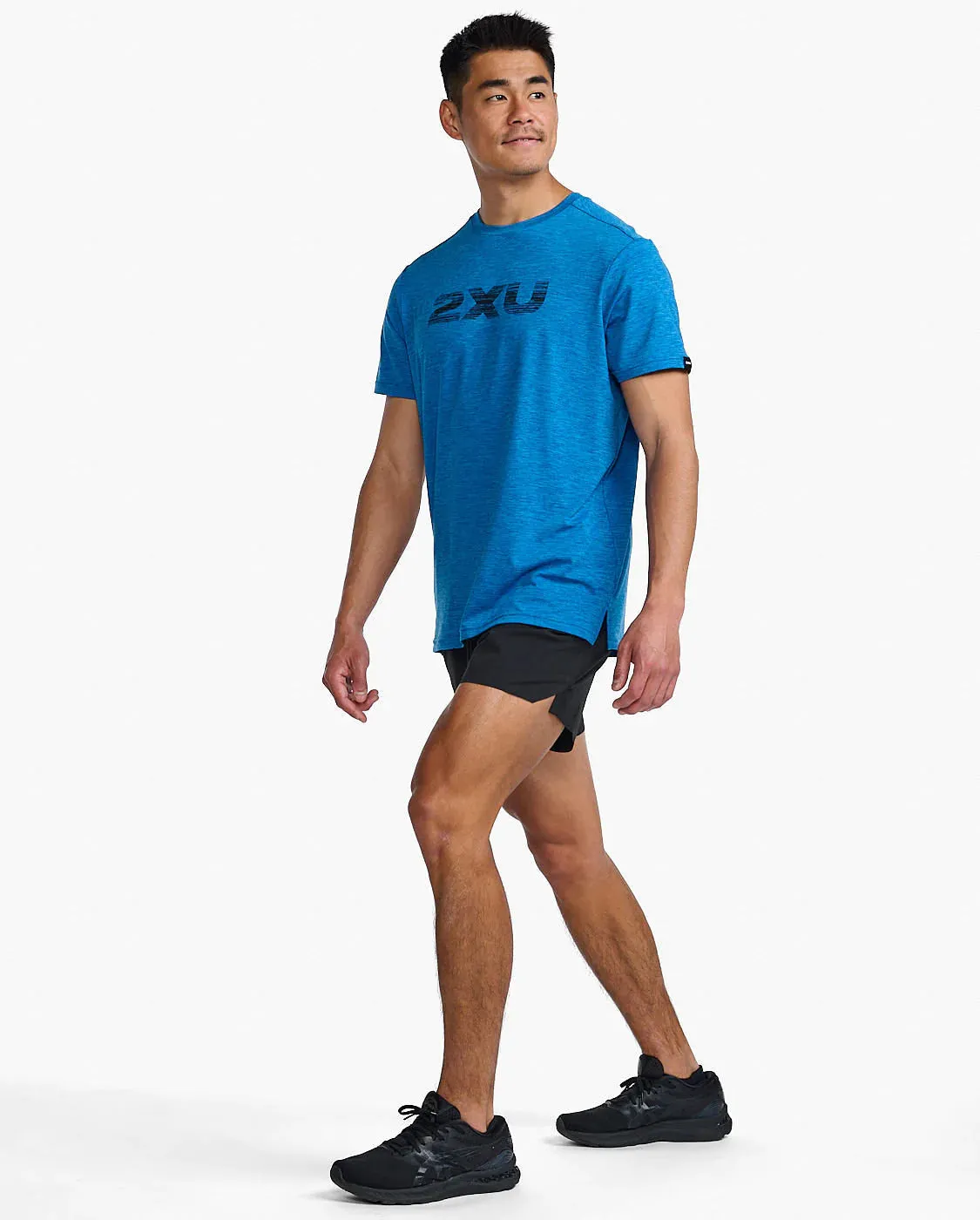 2XU Mens Motion Graphic Tee - Elektrik/Midnight