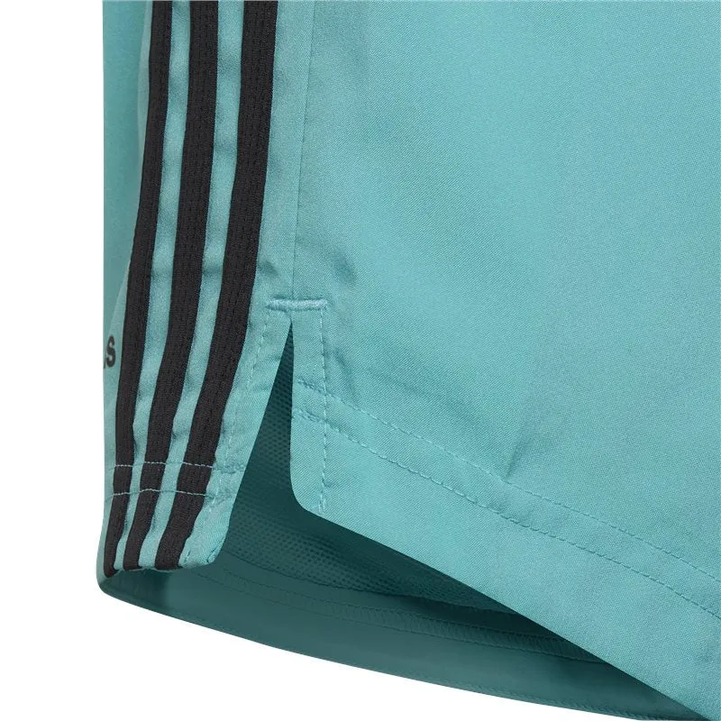 adidas Designed 2 Move 3 Stripes Shorts - Girls - Semi Mint Rush/Black