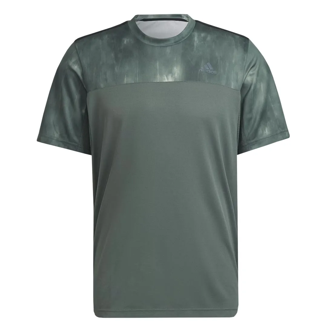 adidas - Men's Aeroready Workout Chalk Print Training T-Shirt (HN8539)