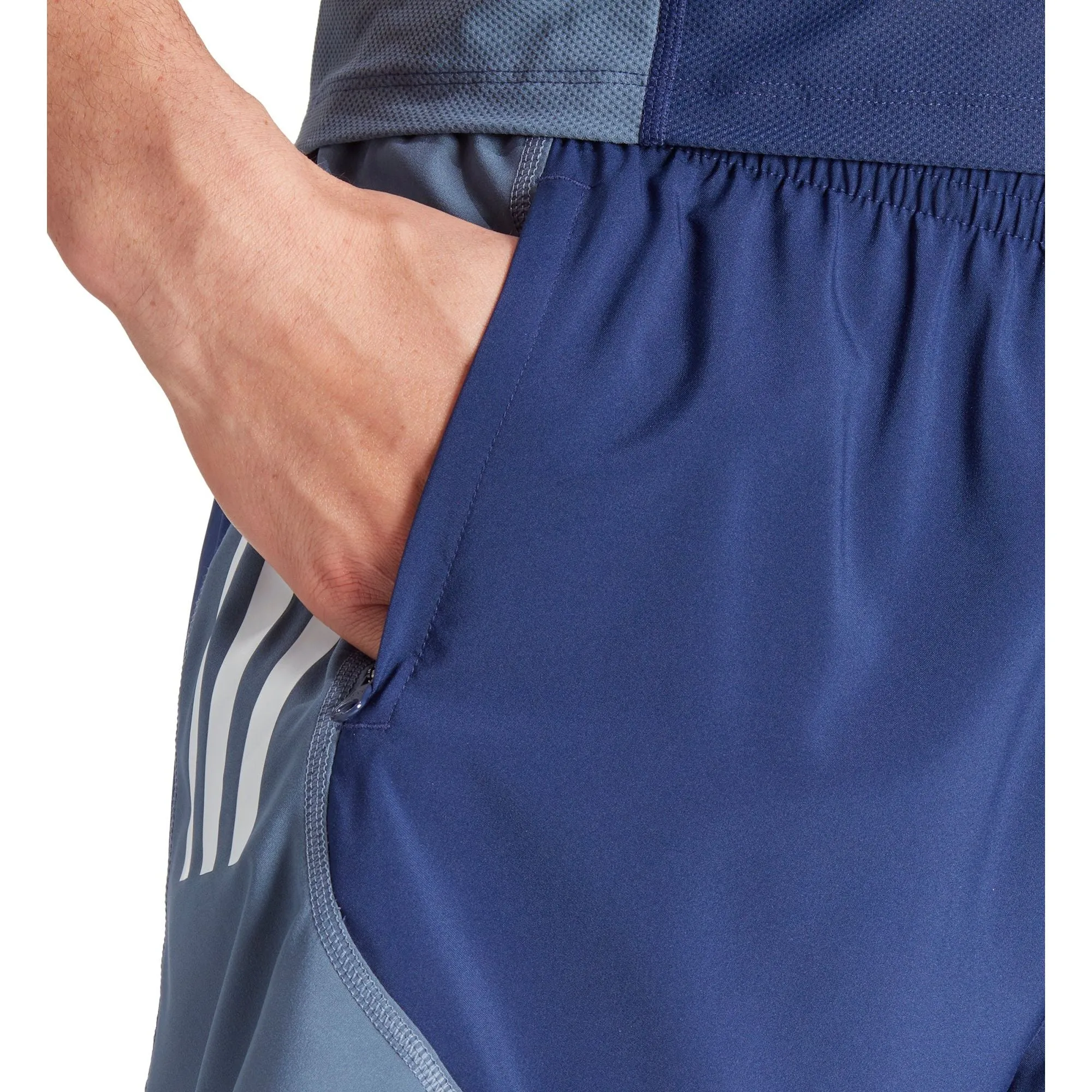 adidas Own The Run 5 Inch Mens Running Shorts - Blue