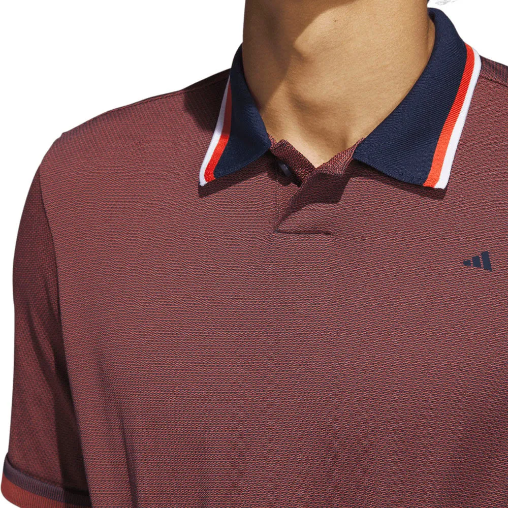 adidas Primeknit Polo Shirt - Collegiate Navy/Preloved Red