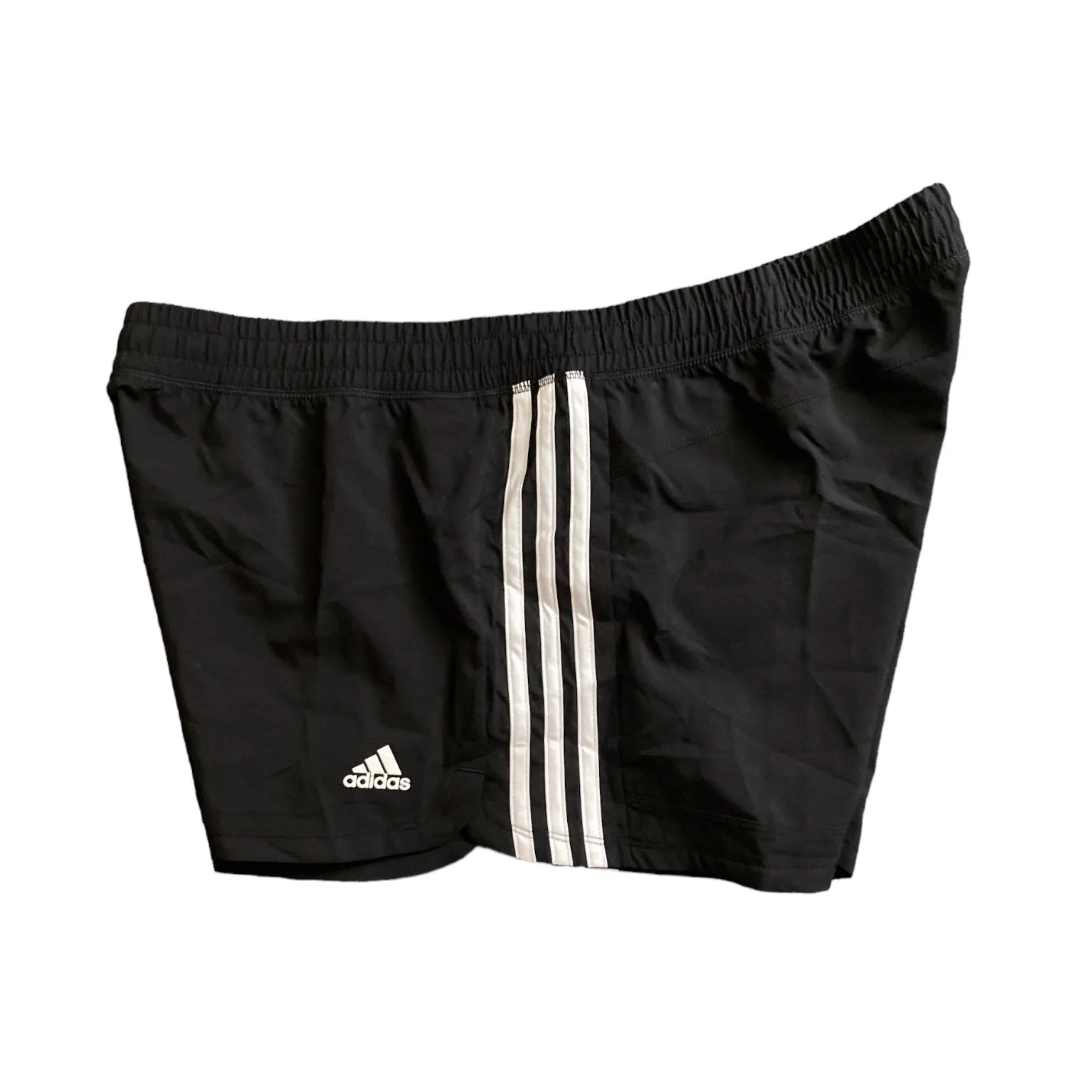 Adidas Women's Elastic Waist Pacer 3 Stripe Woven Training Shorts, EC0475