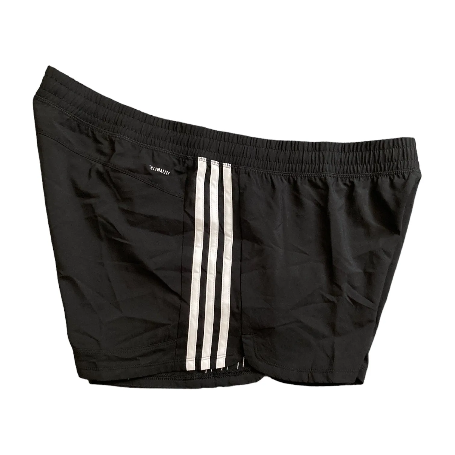 Adidas Women's Elastic Waist Pacer 3 Stripe Woven Training Shorts, EC0475