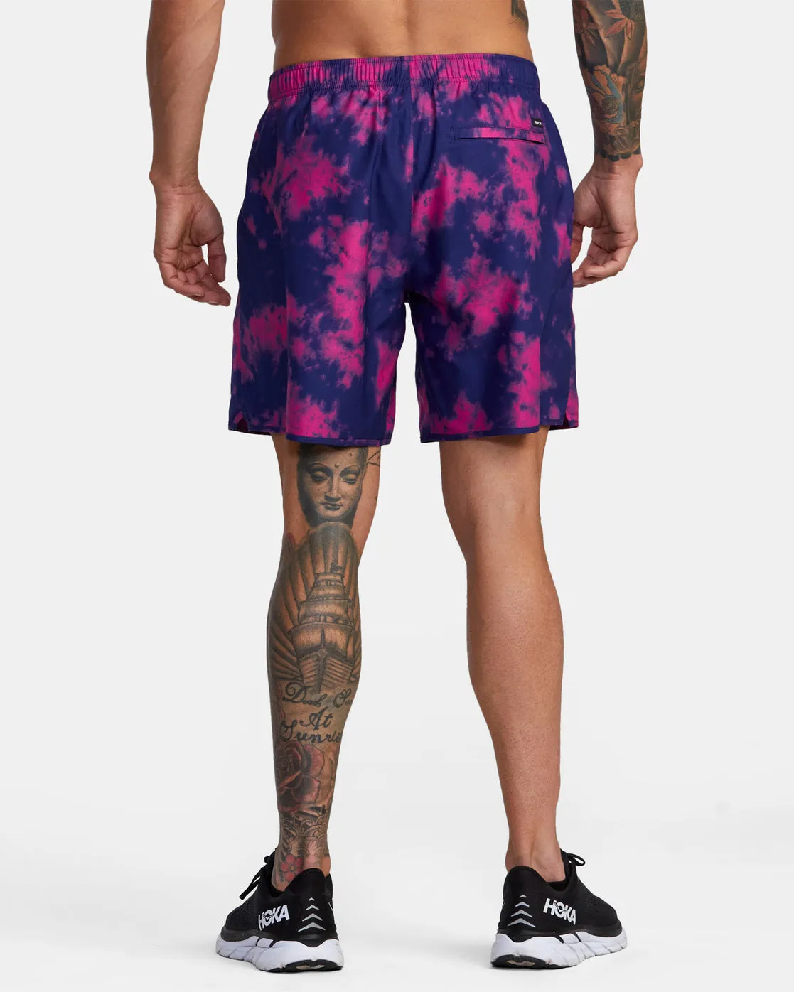 Alex Matus Yogger 17" Performance Shorts - Alex Matus Tie Dye Purps