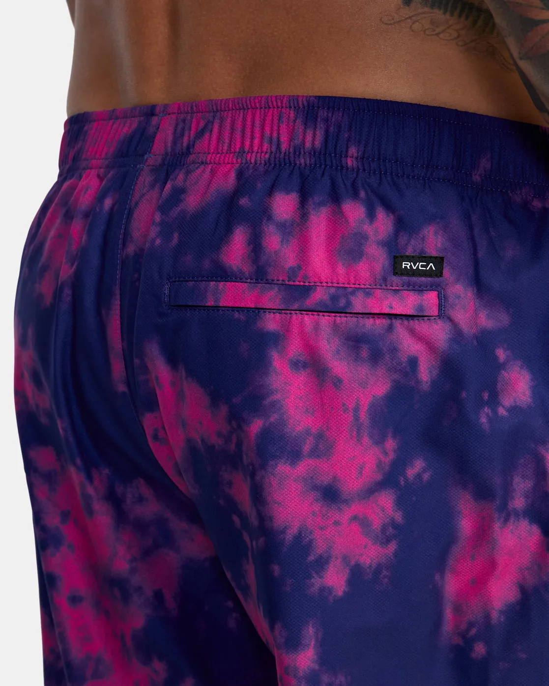 Alex Matus Yogger 17" Performance Shorts - Alex Matus Tie Dye Purps