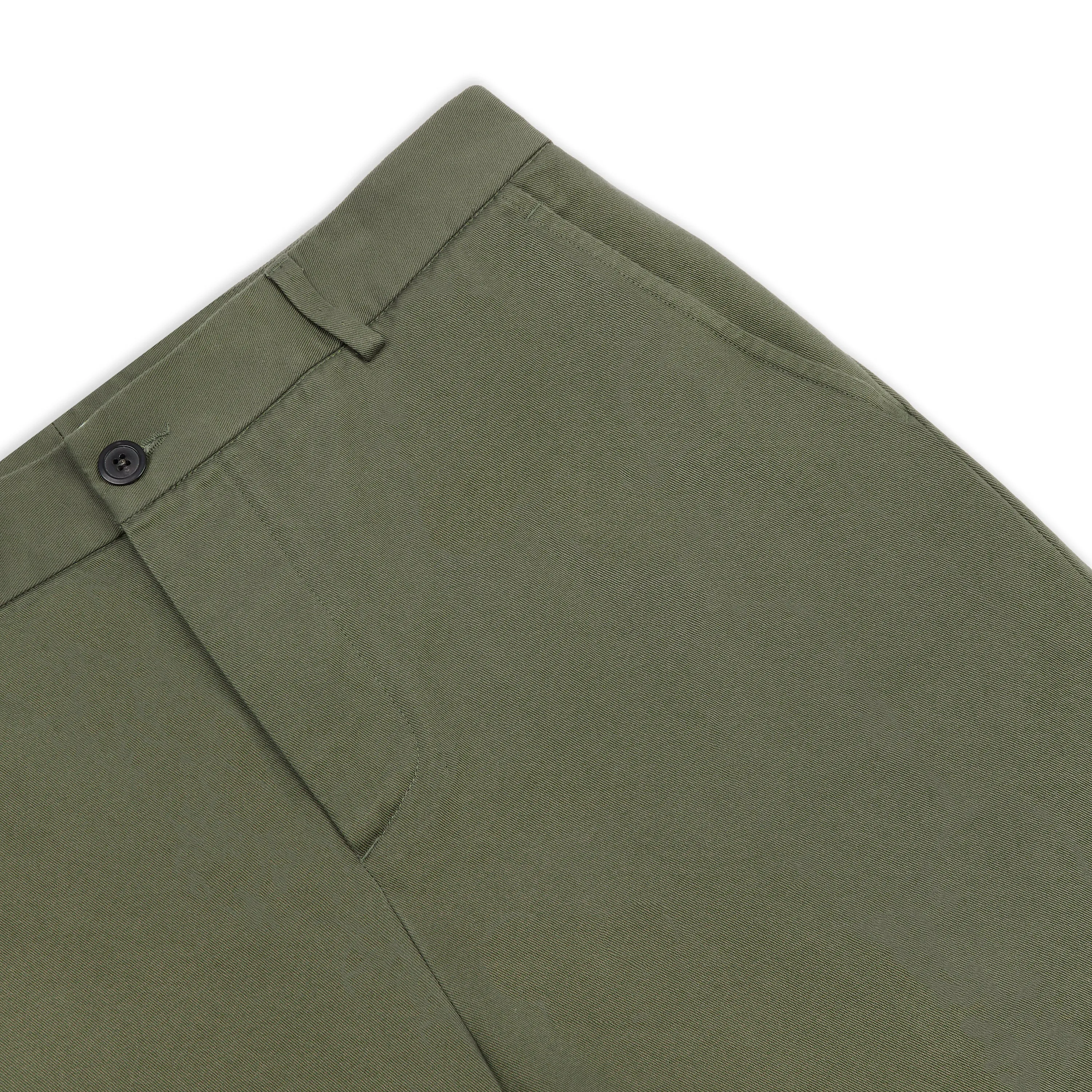 Alvise Gabardine Trouser - Green