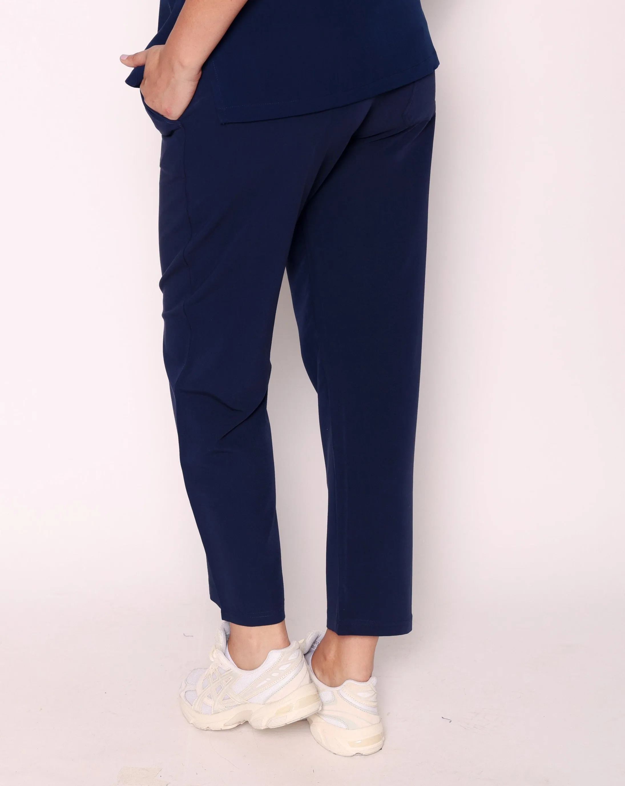 Arlo Straight Leg Scrub Bottoms - Navy