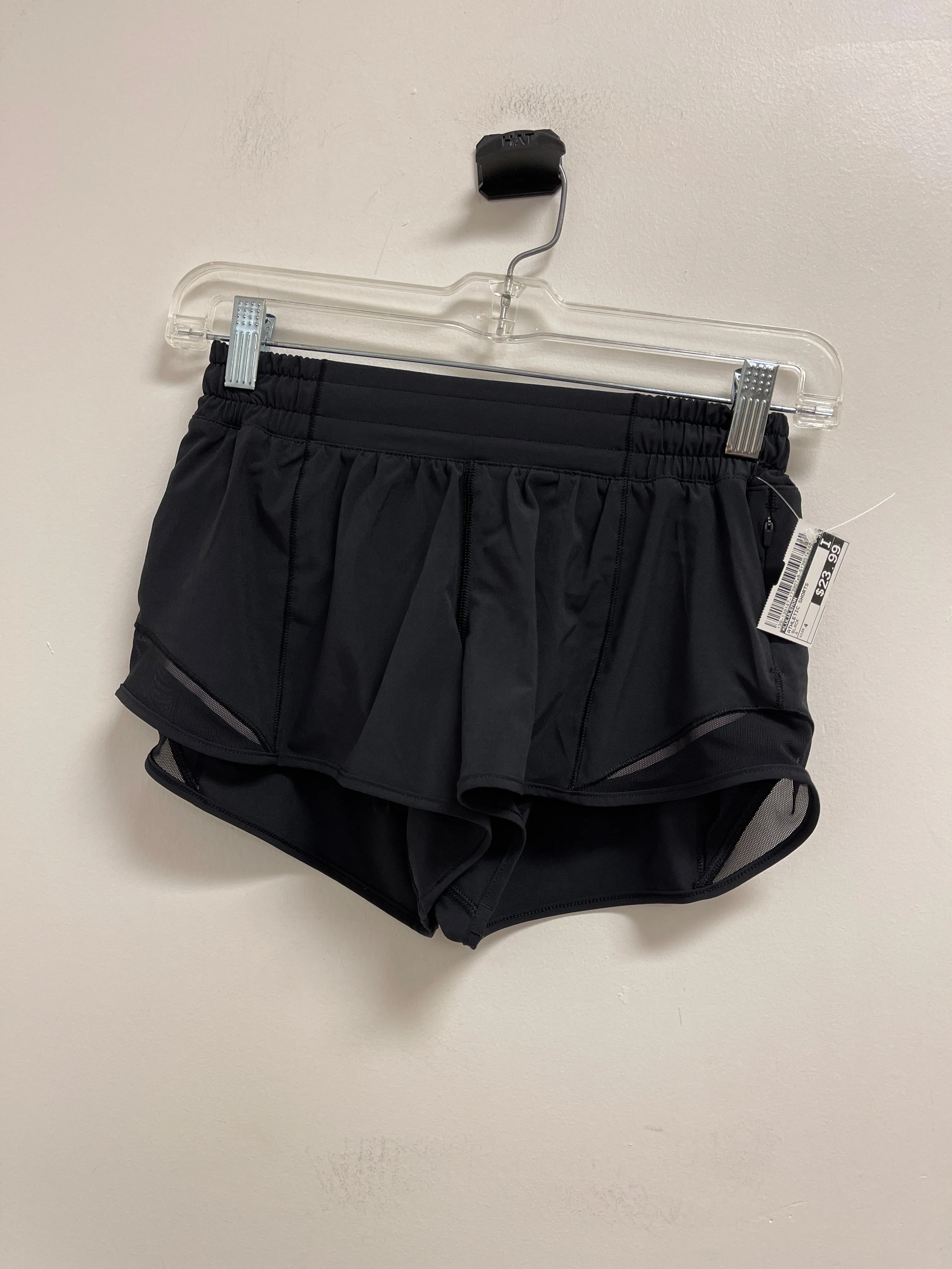 Athletic Shorts By Lululemon In Black, Size: 4