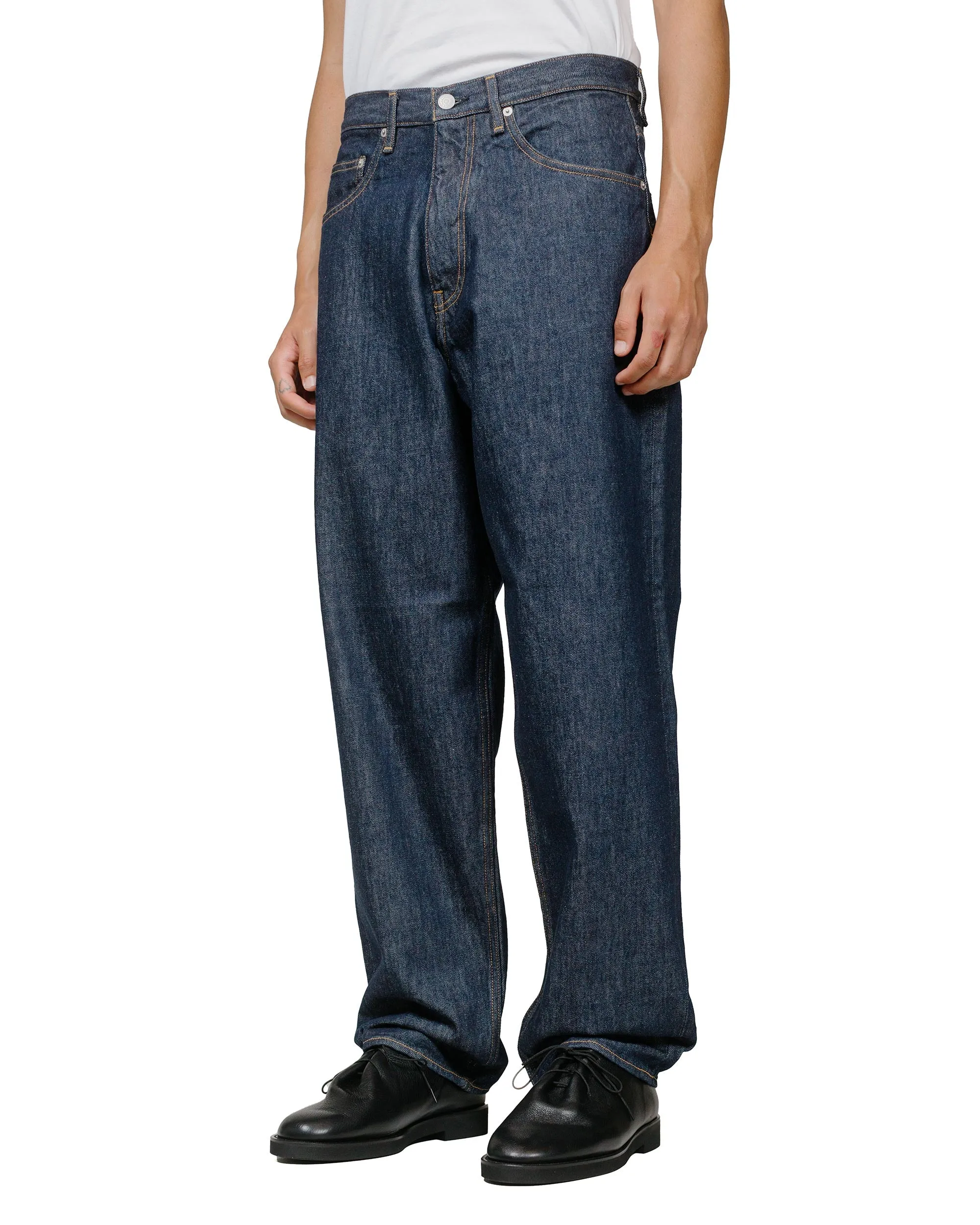 Auralee Hard Twist Denim Wide Pants Indigo