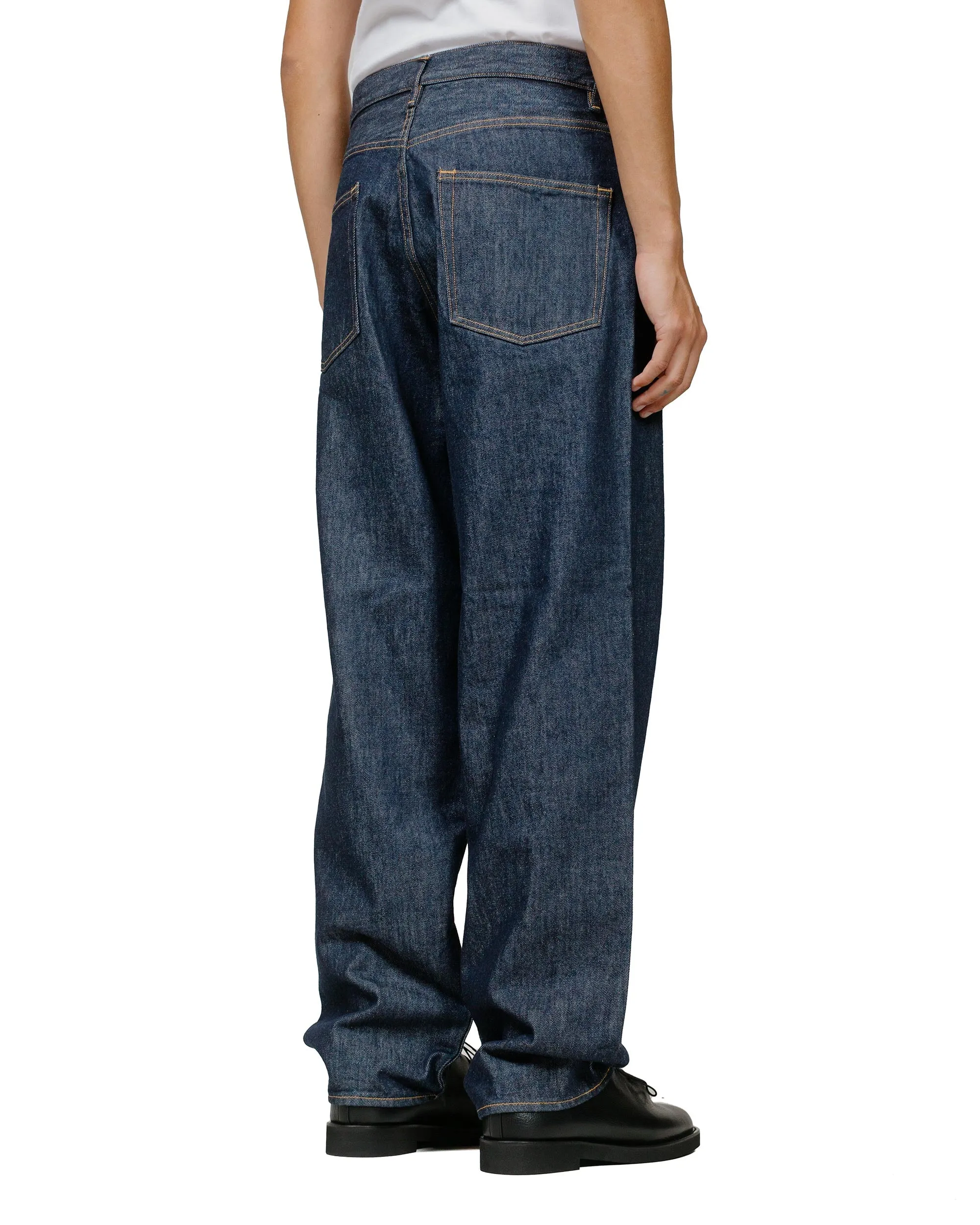 Auralee Hard Twist Denim Wide Pants Indigo