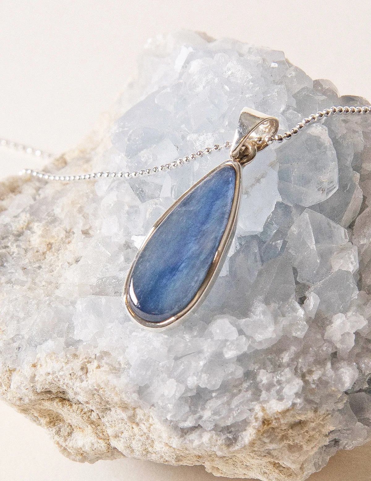 Blue Kyanite Teardrop Pendant