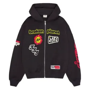 Broken Planet Market Performance Zip Up Hoodie