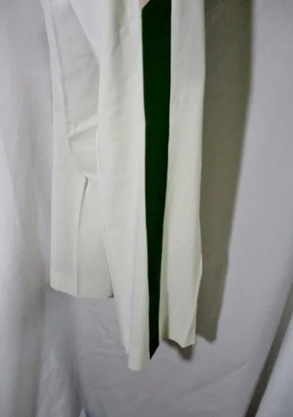 CELINE FRANCE Color Block Stripe Pants Trousers 38 / 6 WHITE PINK GREEN GOLD