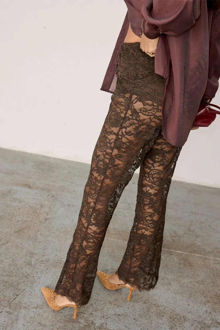 Chocolate Lace Diva Trousers