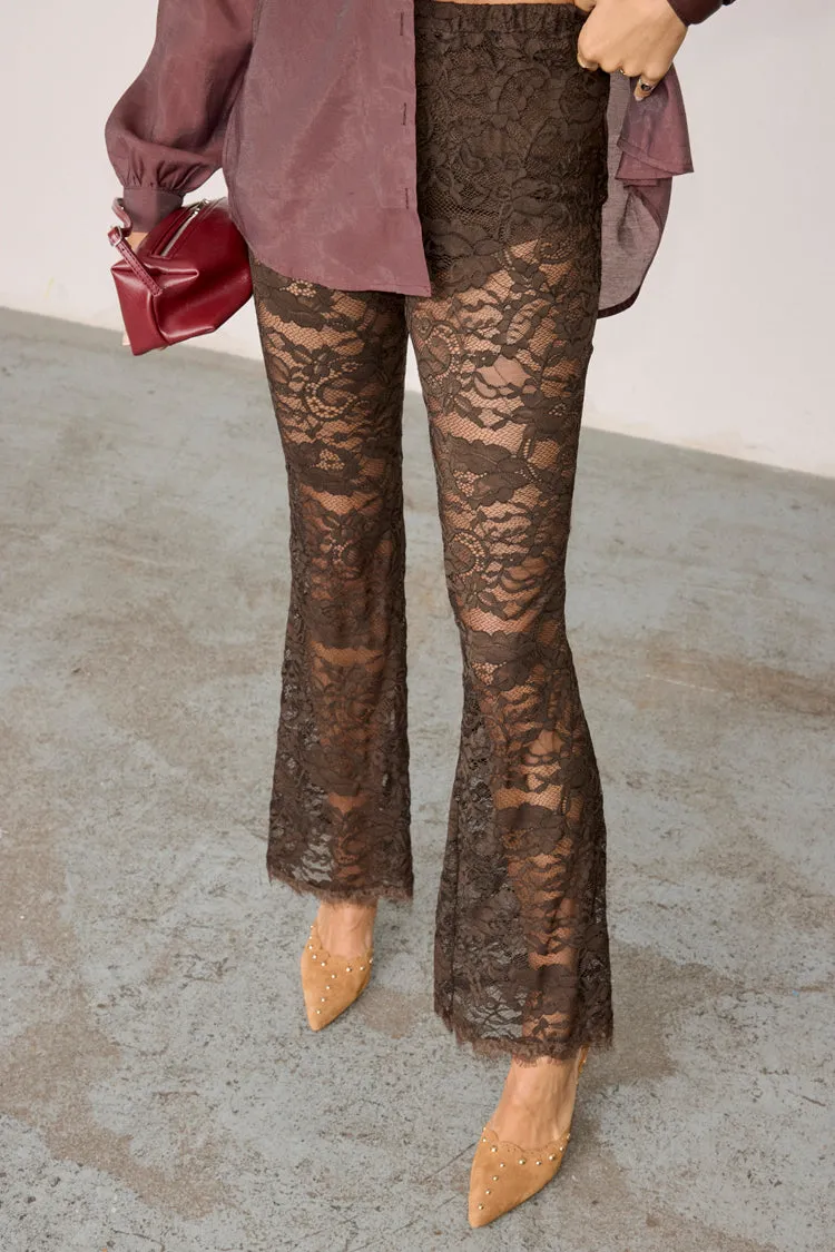 Chocolate Lace Diva Trousers