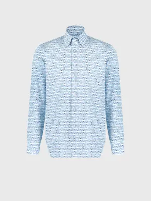 Cotton Paisley Printed Long Sleeve Shirt