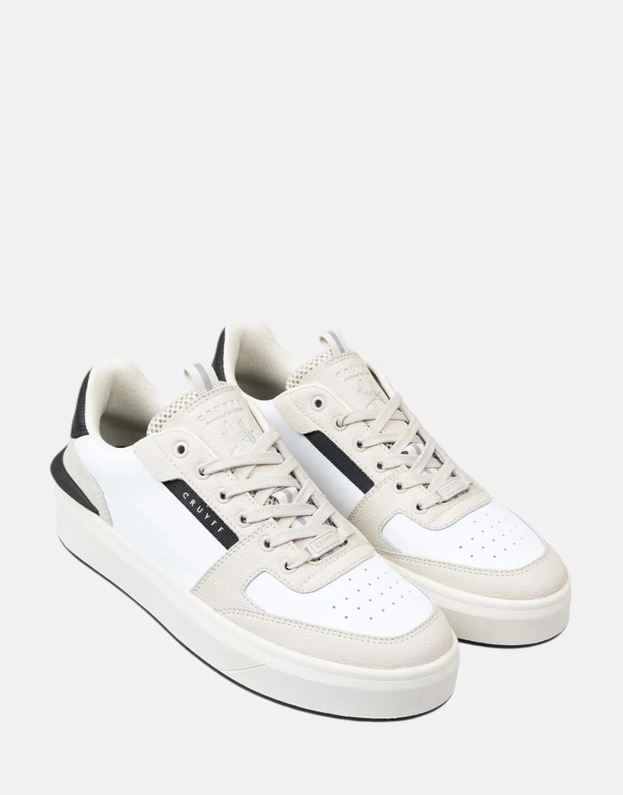 Cruyff Endorsed Tennis White Sneakers