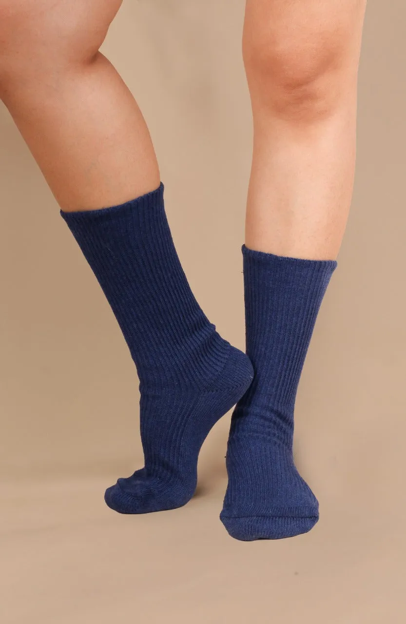 Elite Elastic-Free 100% Cotton Socks (2pairs/Pack)