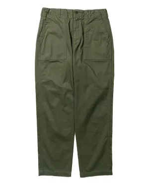 Engineered Garments Fatigue Pant Olive Cotton Herringbone Twill