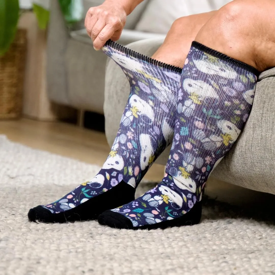 Flower Friends EasyStretch™ Diabetic Socks