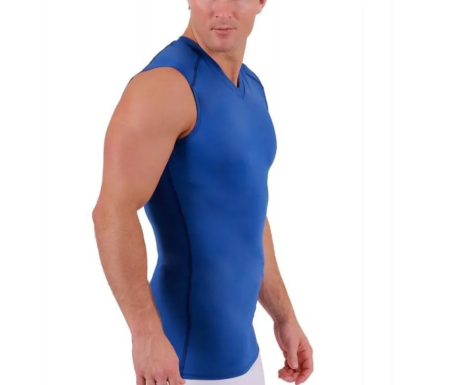 Insta Slim USA Compression Sleeveless High V-neck Shirt 2VAT013