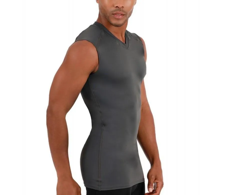 Insta Slim USA Compression Sleeveless High V-neck Shirt 2VAT013