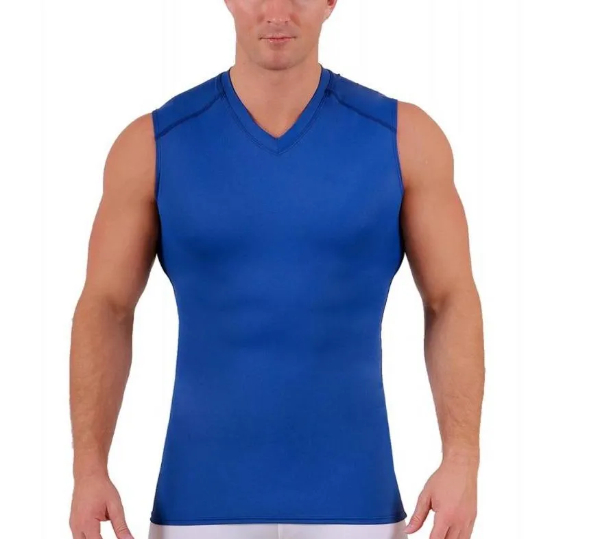 Insta Slim USA Compression Sleeveless High V-neck Shirt 2VAT013