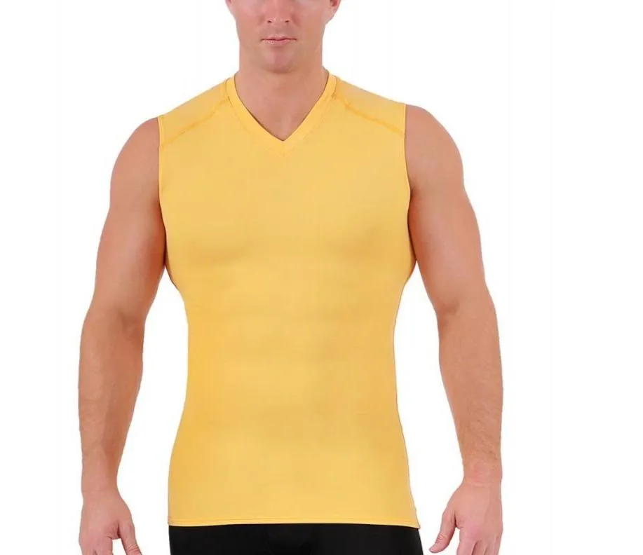 Insta Slim USA Compression Sleeveless High V-neck Shirt 2VAT013