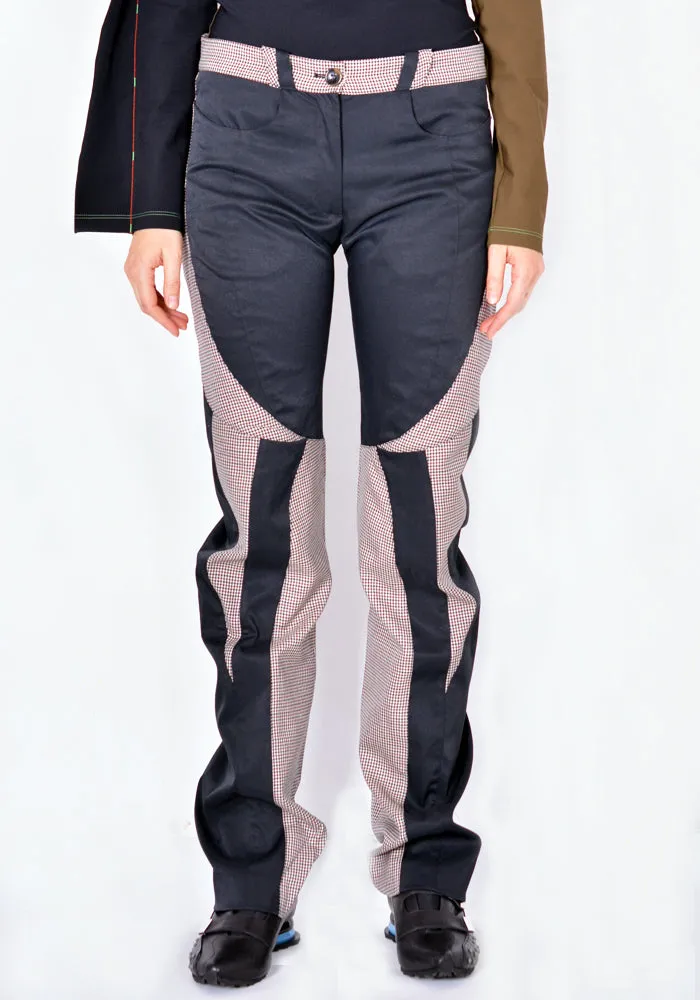 KIKO KOSTADINOV KKWAW21T05 STRIDE TROUSERS CHESTNUT CHECK/HAEMAT