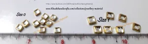 Kundan stones /Kundans - Square. Pack of 10 grams!