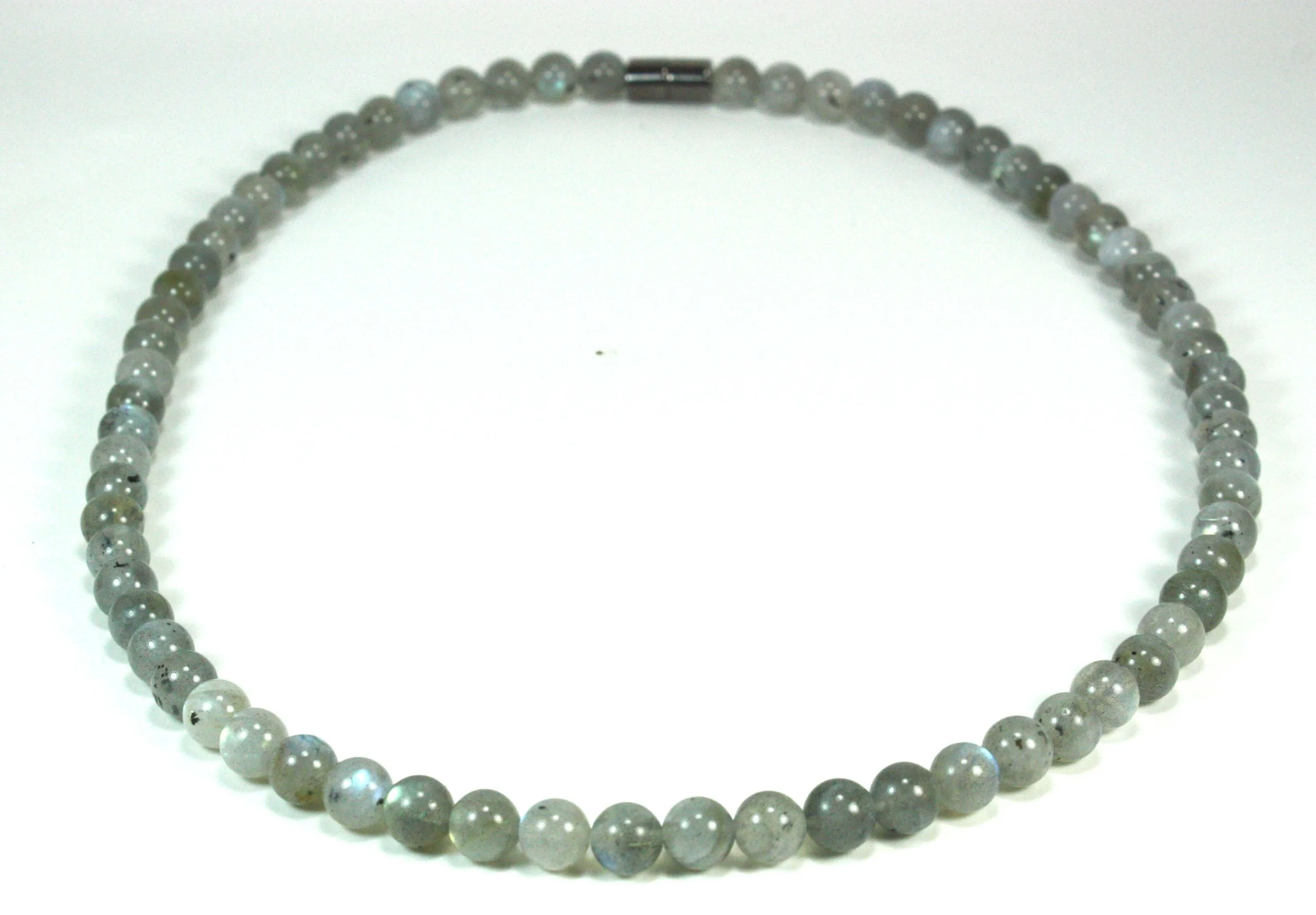 Labradorite Necklace - AAA Grade Labradorite Crystal Bead Necklace for Men/Women - Pyschic Enhancement - Empath Protection Mala