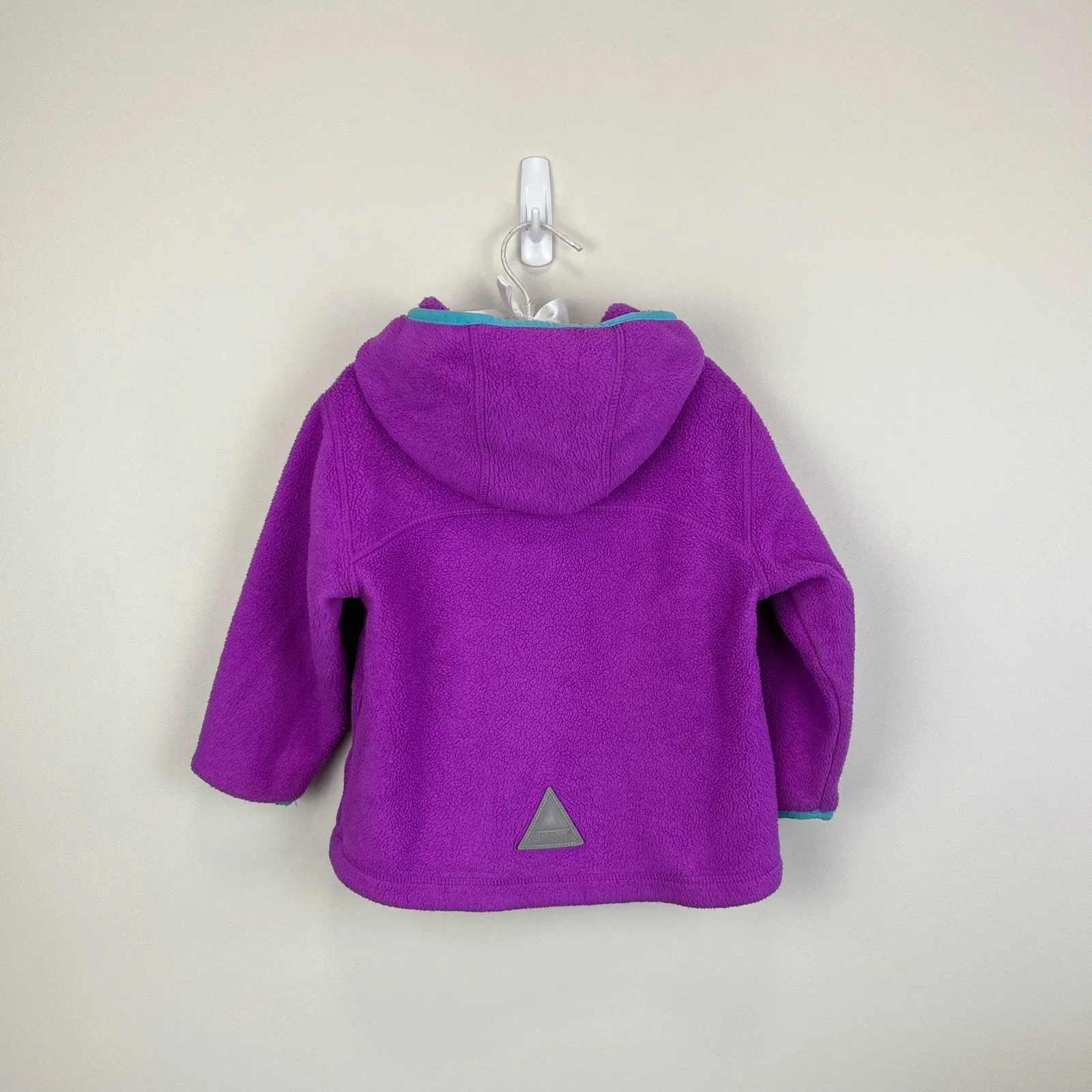 L.L. Bean Girls Purple Hooded Fleece Jacket 2T