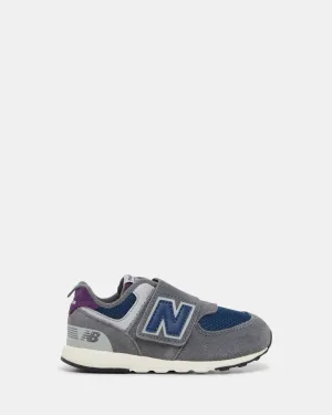 NW 574 V1 Infant Castlerock Grey/Navy