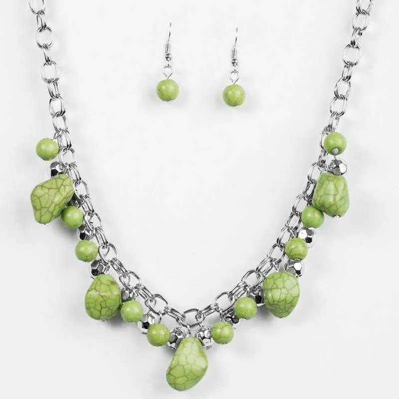 Paleo Princess Green Necklace