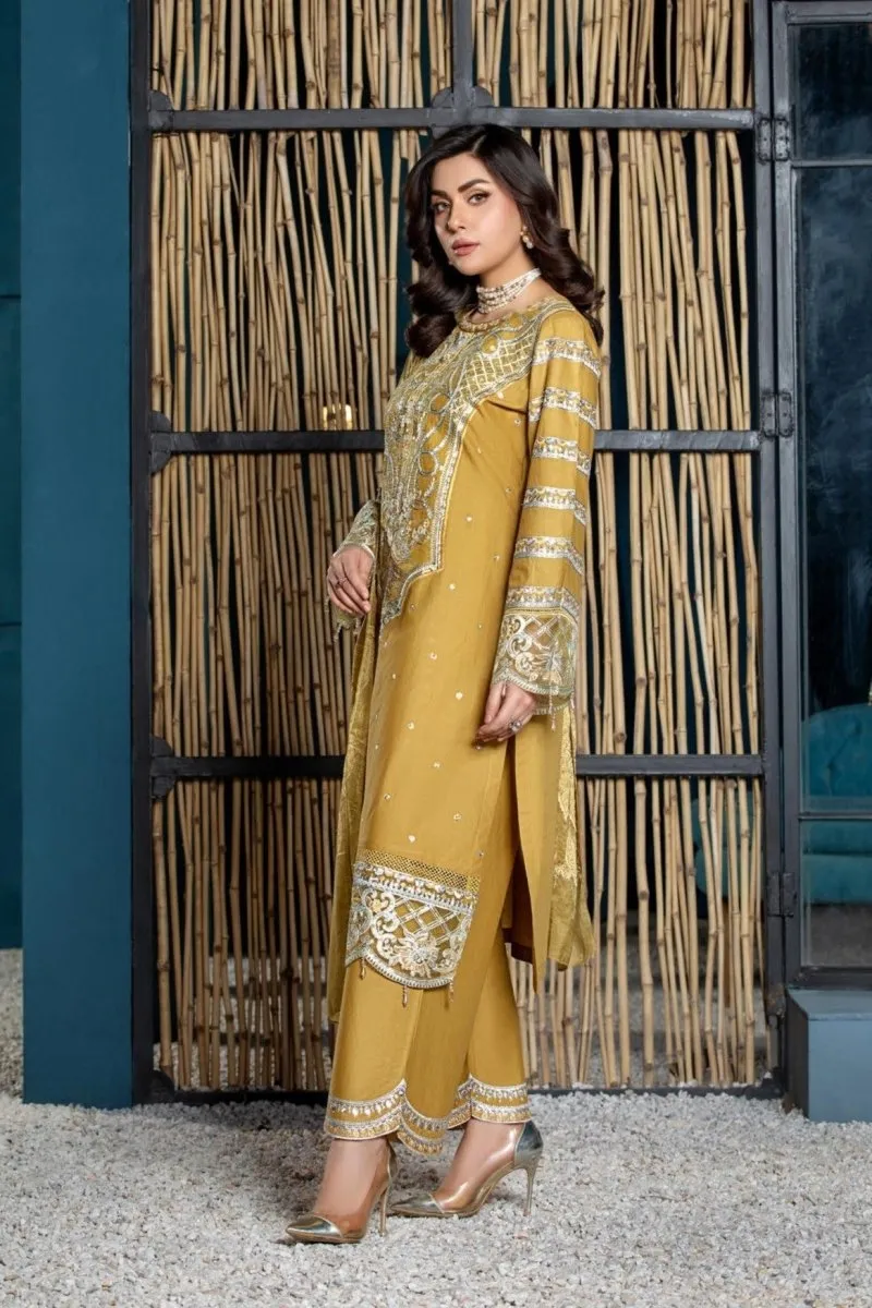 Parishey Embroidered 3 Piece Pakistani Suit PAR07