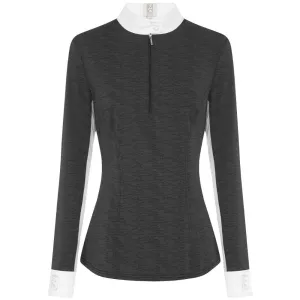 Pizazz Long Sleeve Women's Riding Shirt Graphite