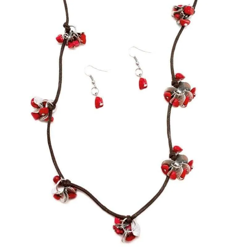 Positively Paleo Red Necklace