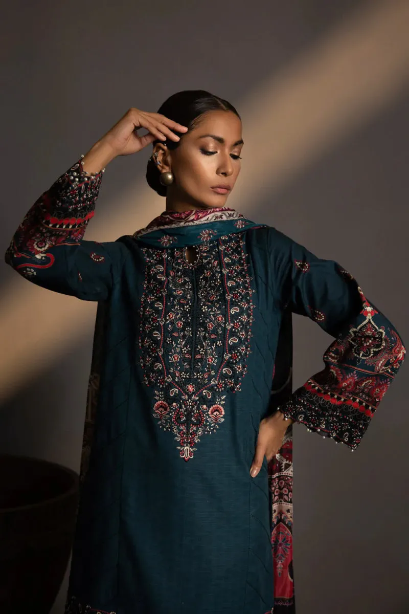 Sapphire Embroidered Khaddar 3 Piece Suit SAP109