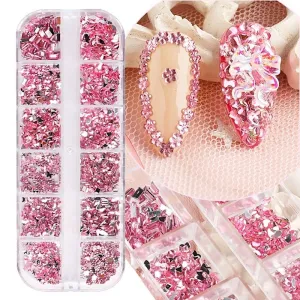 Shaped Nail Rhinestones Tray