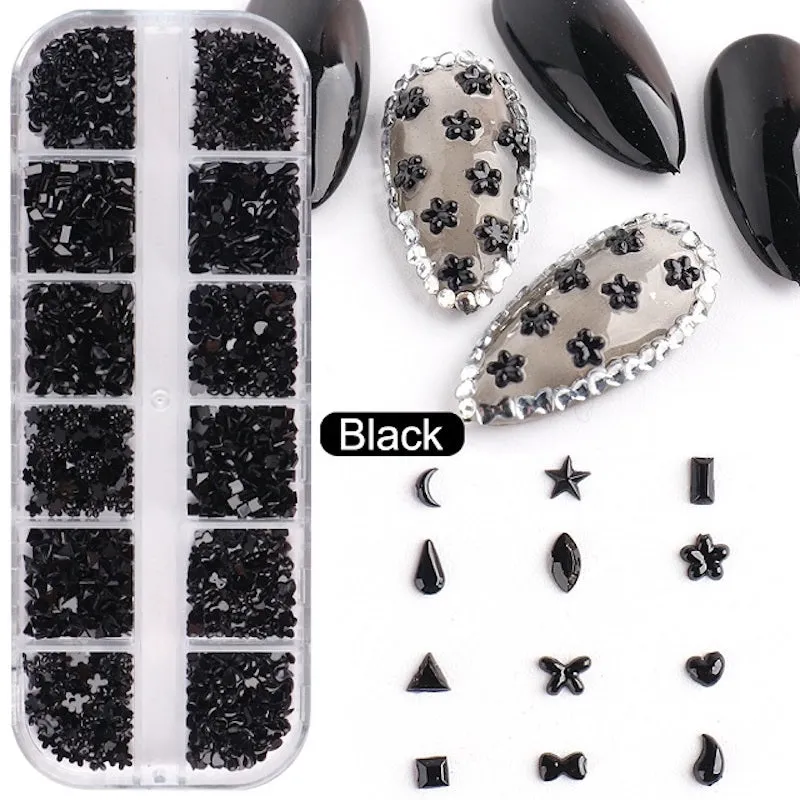 Shaped Nail Rhinestones Tray