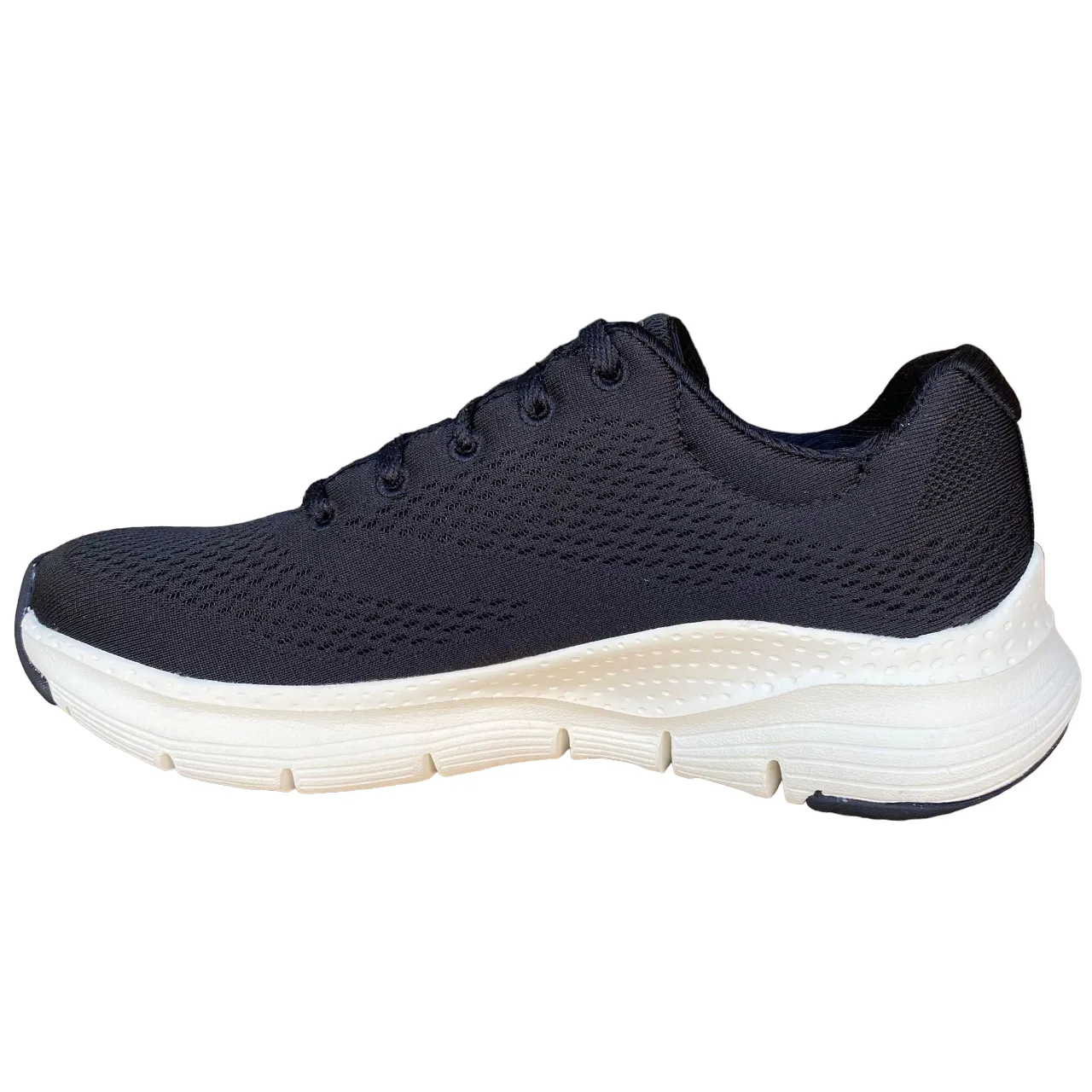 Optimized Title: **Skechers Womens Arch Fit Big Appeal Sneakers - Stylish Black and White Athletic Shoes (Model 149057/BKW)**