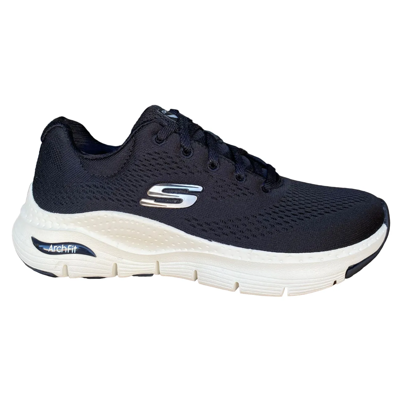 Optimized Title: **Skechers Womens Arch Fit Big Appeal Sneakers - Stylish Black and White Athletic Shoes (Model 149057/BKW)**