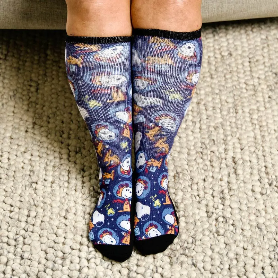 Space Snoopy EasyStretch™ Diabetic Socks