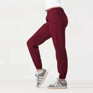 Tf-Premium Maroon Micro Stretch Women Cuff Bottoms