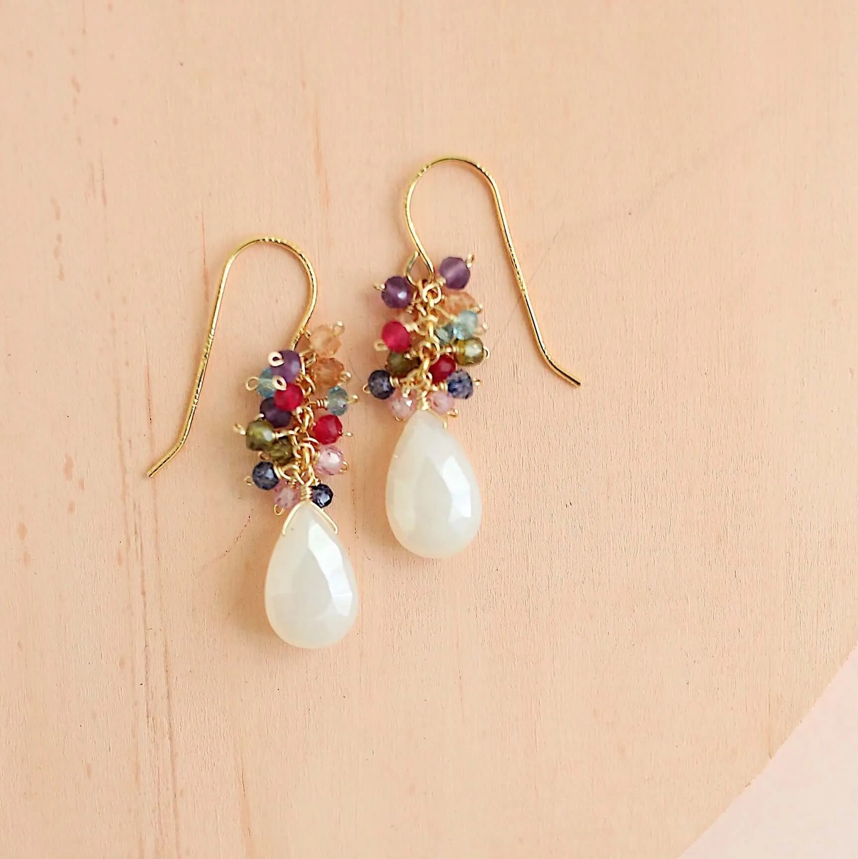 The Bala Earring - White Chalcedony