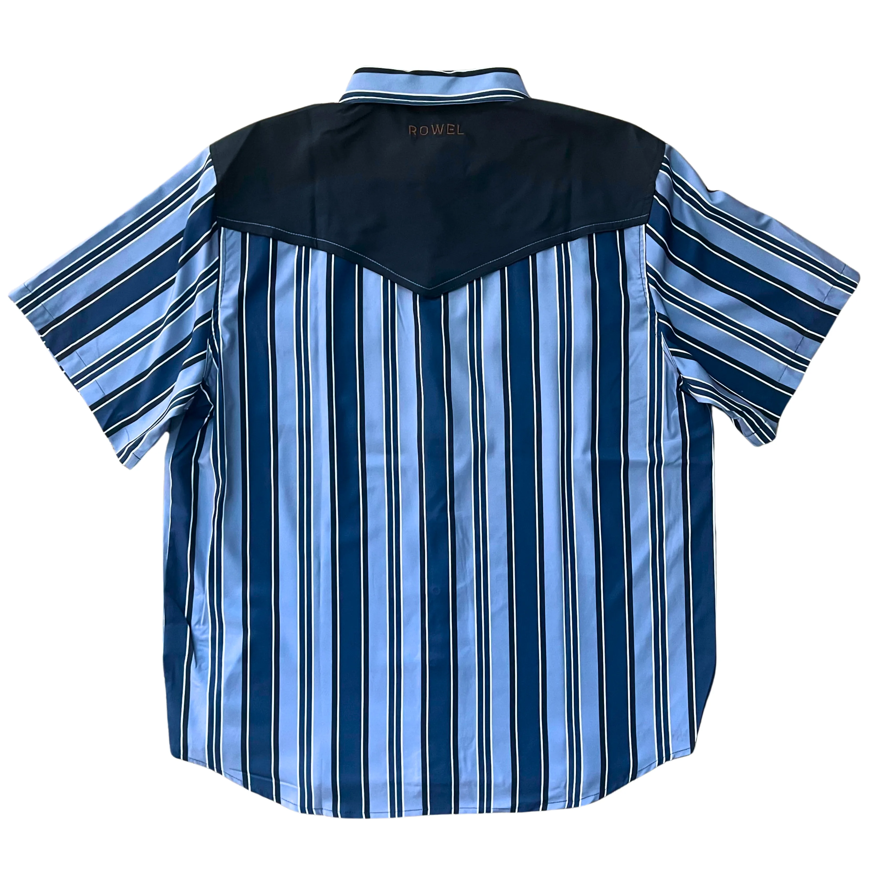 Tonal Blue Short Sleeve Performance Western Shirt