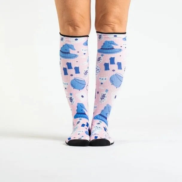 Wine & Witches Diabetic Compression Socks