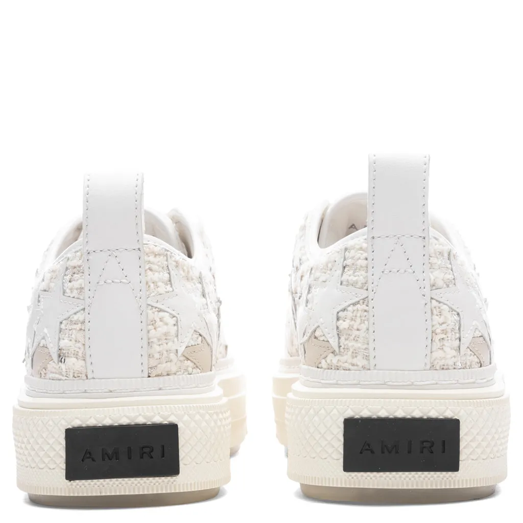 Women's Boucle Stars Court Low - Alabaster